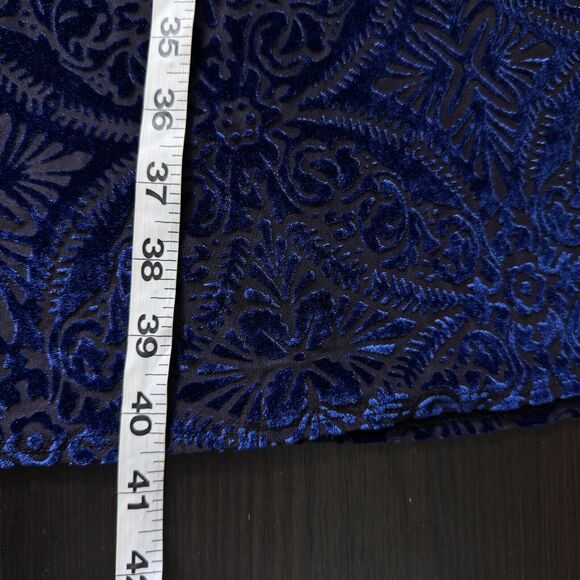 Elhoffer Essentials Dress Womens Large Floral Velvet Burnout Sheer Whimsigoth - Picture 9 of 10